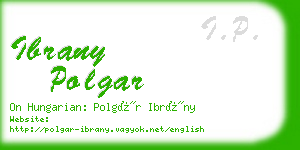 ibrany polgar business card